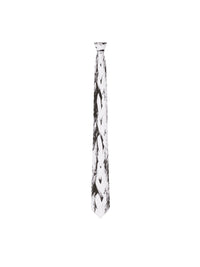 Cravate en soie - Black & Grey & White