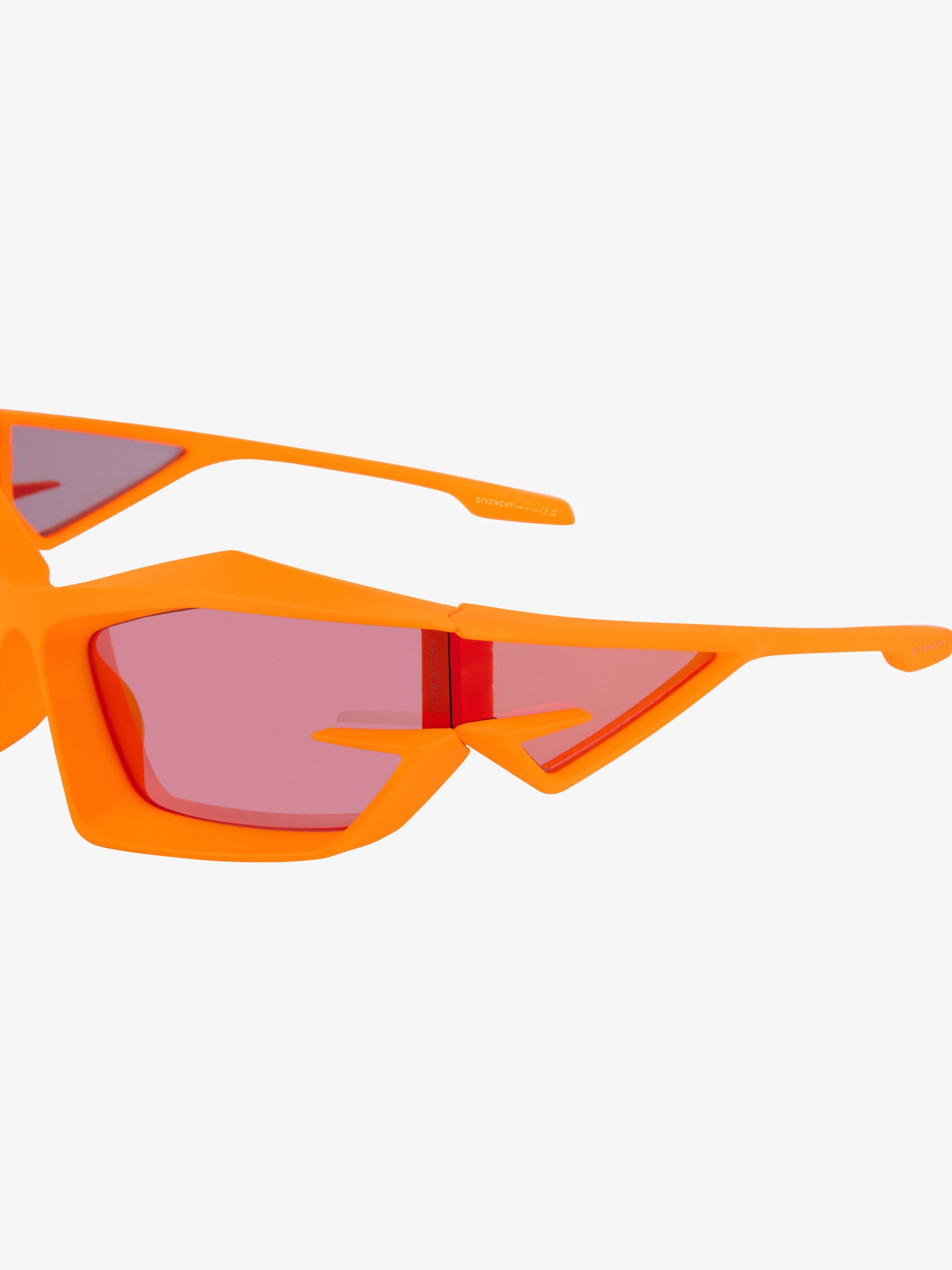 Lunettes de soleil unisexes Giv Cut - Orange Fluo