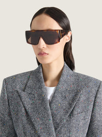 SQUARE ACETATE MASK SUNGLASSES