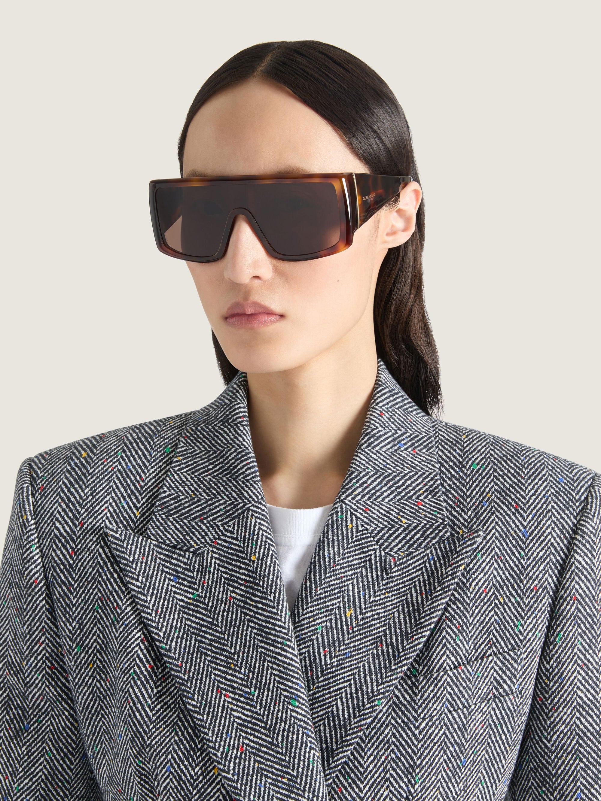 SQUARE ACETATE MASK SUNGLASSES