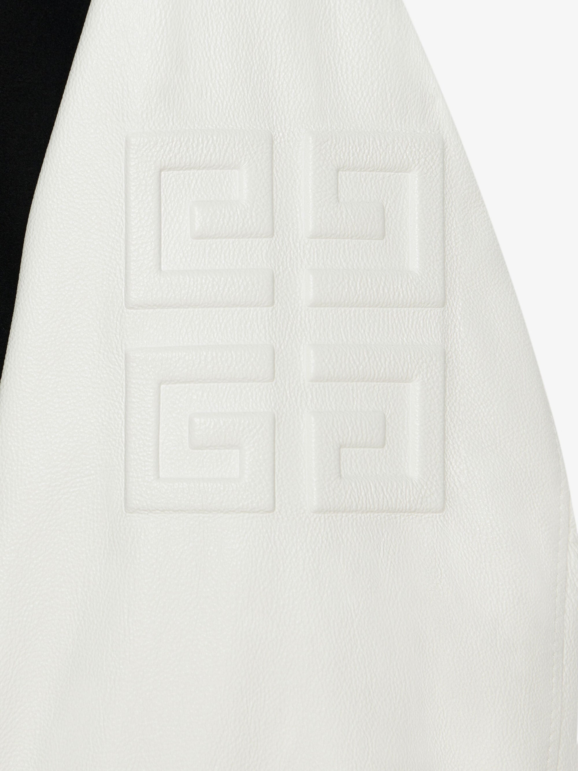 Blouson varsity cropped Givenchy en laine mélangé - Black & White