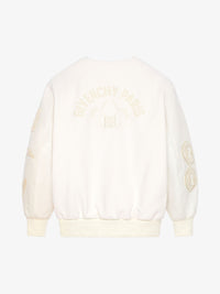 Blouson varsity cropped Givenchy en laine - Ivory