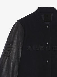 Blouson varsity Givenchy en laine - Black & White