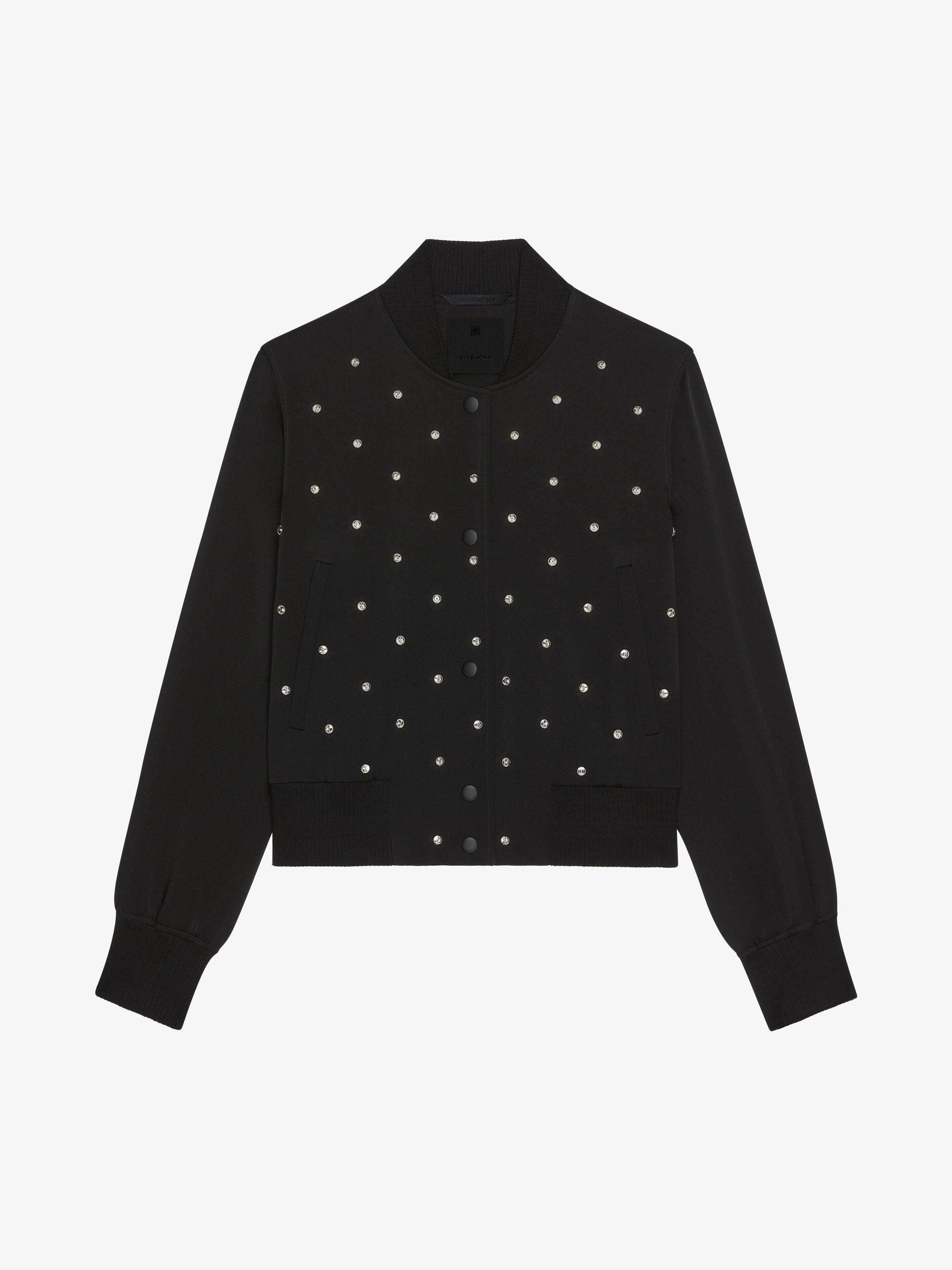 CRYSTAL POLKA DOT ON CREPE ENVERS SATIN
