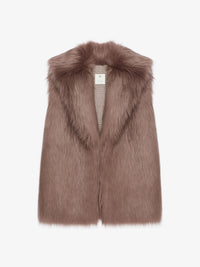 FUR/KNIT GILET