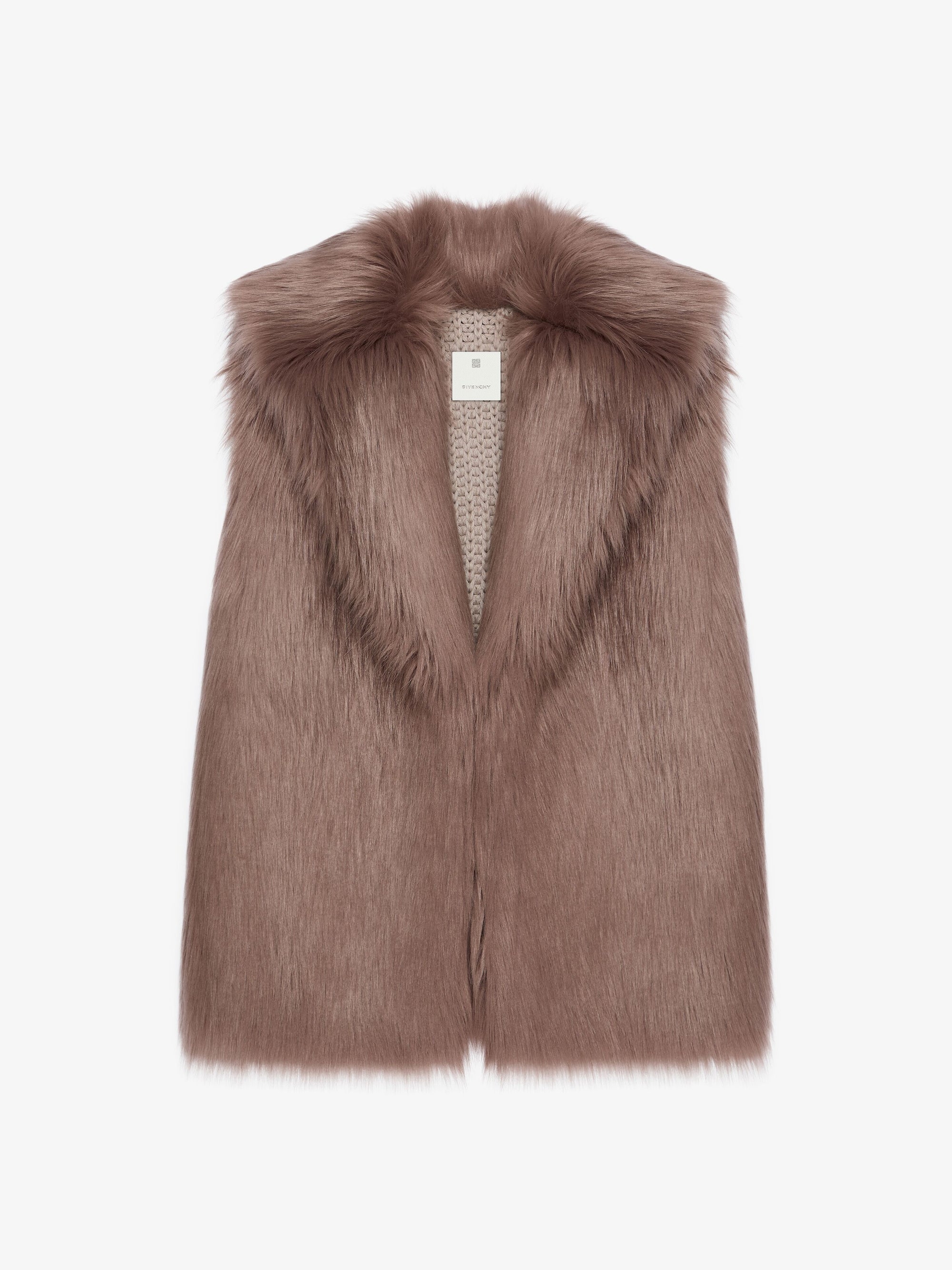 FUR/KNIT GILET