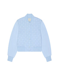 Veste varsity manches en maille - Pale Blue