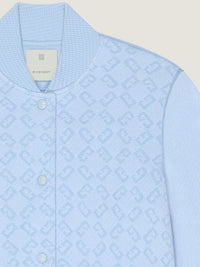 TEXTURED KNIT SLEEVES VARSITY