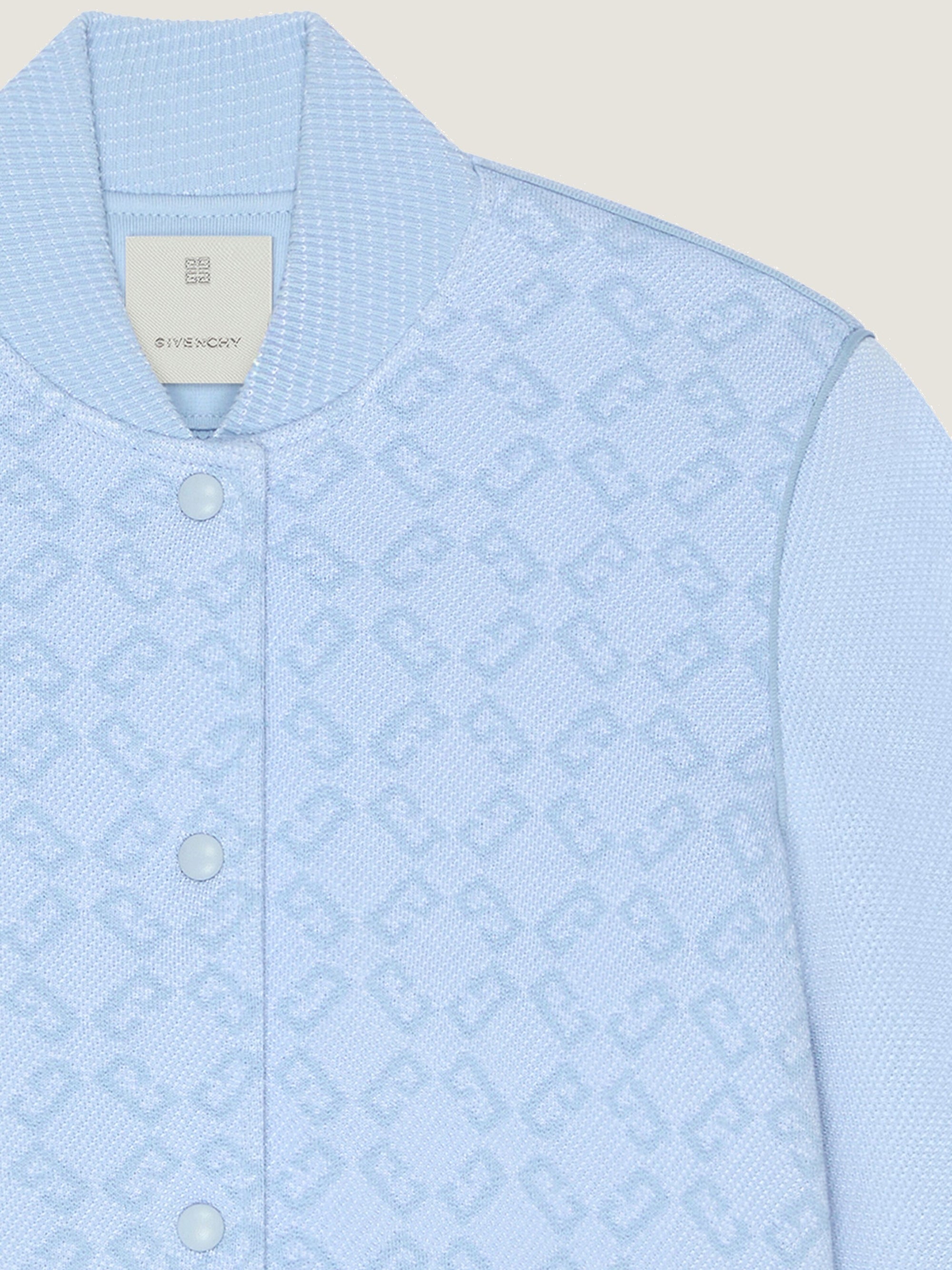TEXTURED KNIT SLEEVES VARSITY