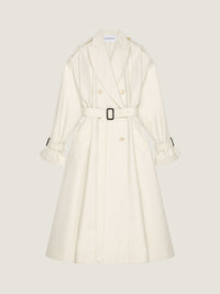 LONG BELTED TRENCH