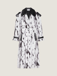 TRENCH COAT IN HAIR PRINT
