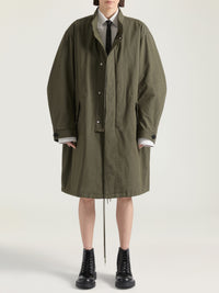Parka with G stamp detail – Khaki