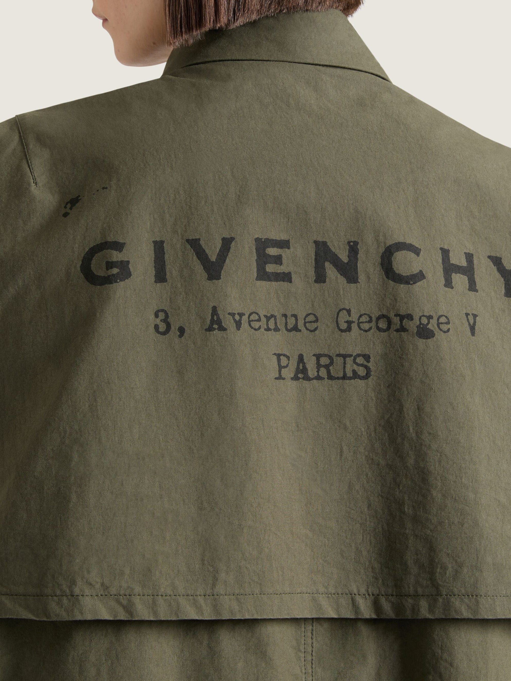 Parka with G stamp detail – Khaki