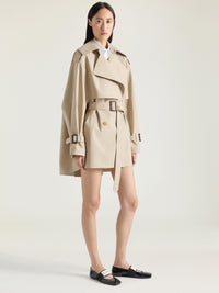 COCOON SHORT TRENCH-COAT