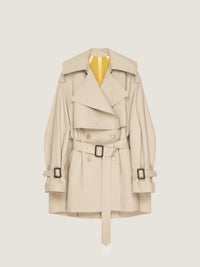 COCOON SHORT TRENCH-COAT