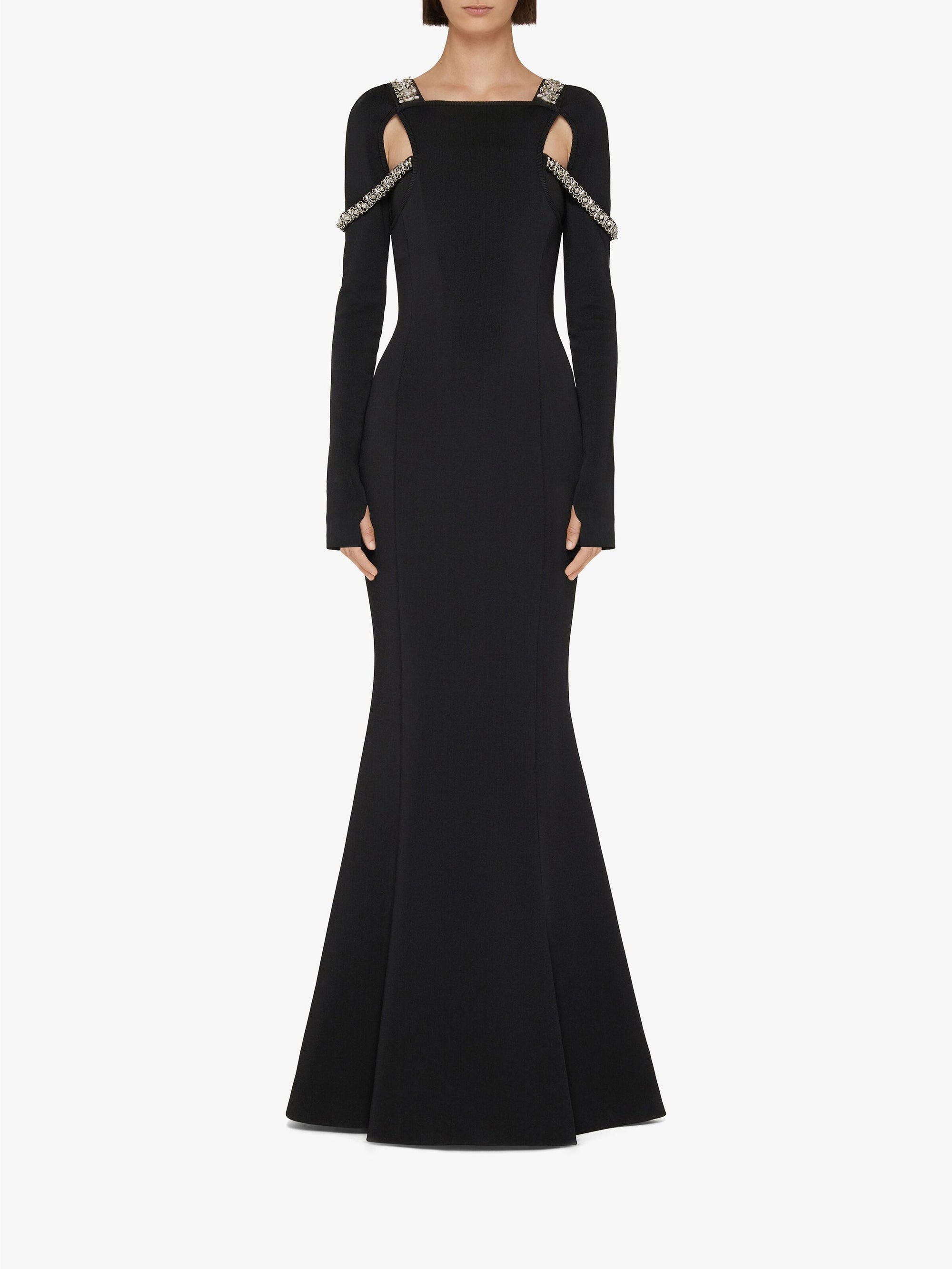 Robe à découpes graphiques - Noir