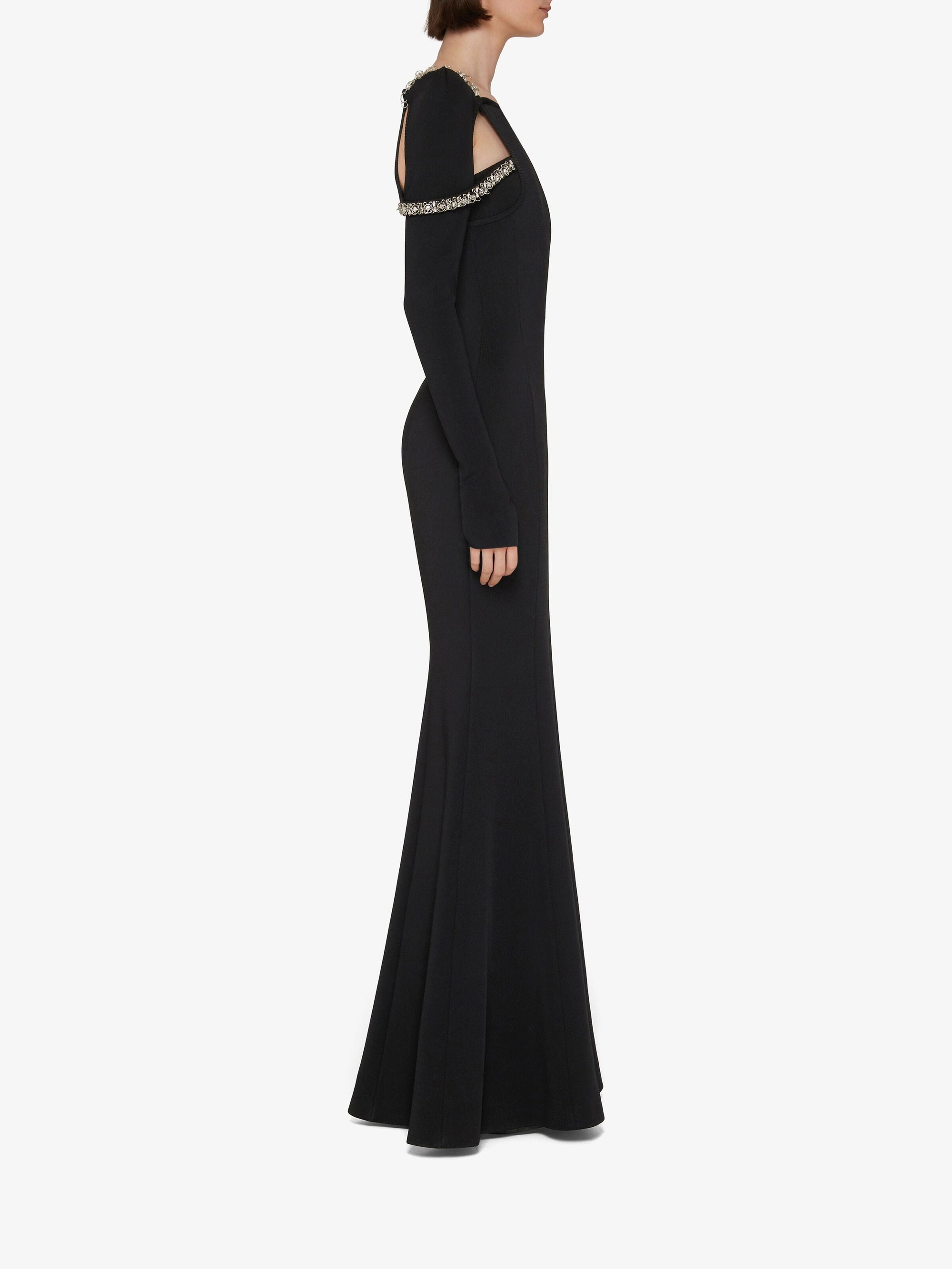 Robe à découpes graphiques - Noir