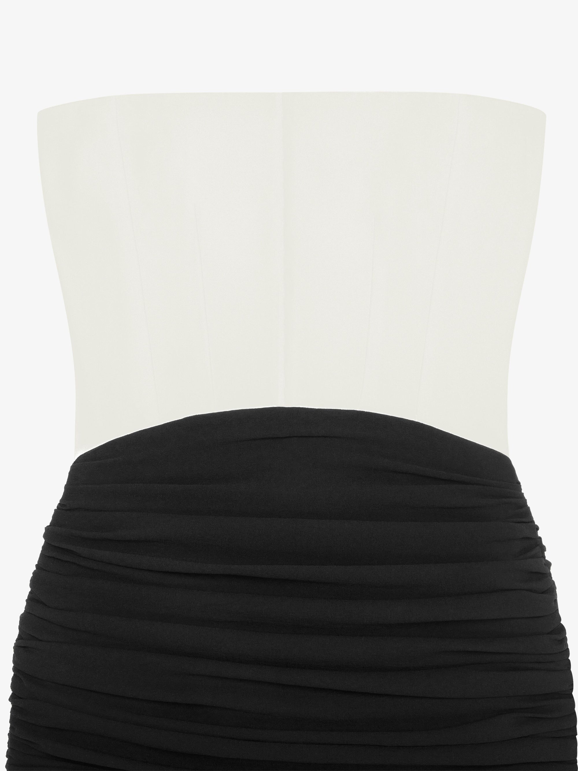 Robe du soir drapée avec traîne - Ivoire