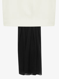 Robe du soir drapée avec traîne - Ivoire