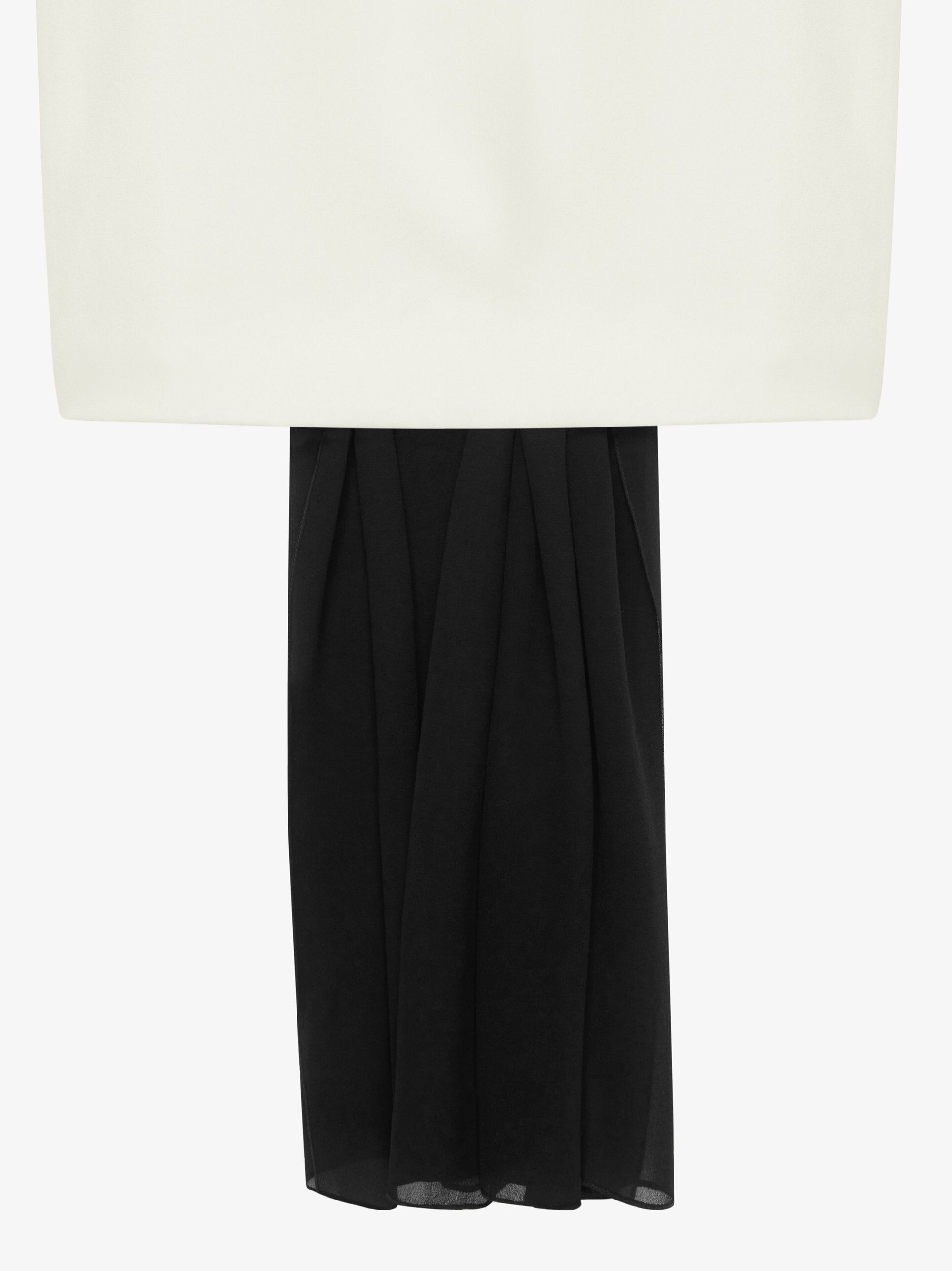 Robe du soir drapée avec traîne - Ivoire