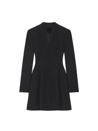 Robe sablier en laine - Noir