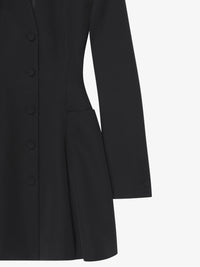Robe sablier en laine - Noir