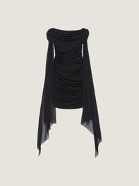 DRAPED MINI DRESS