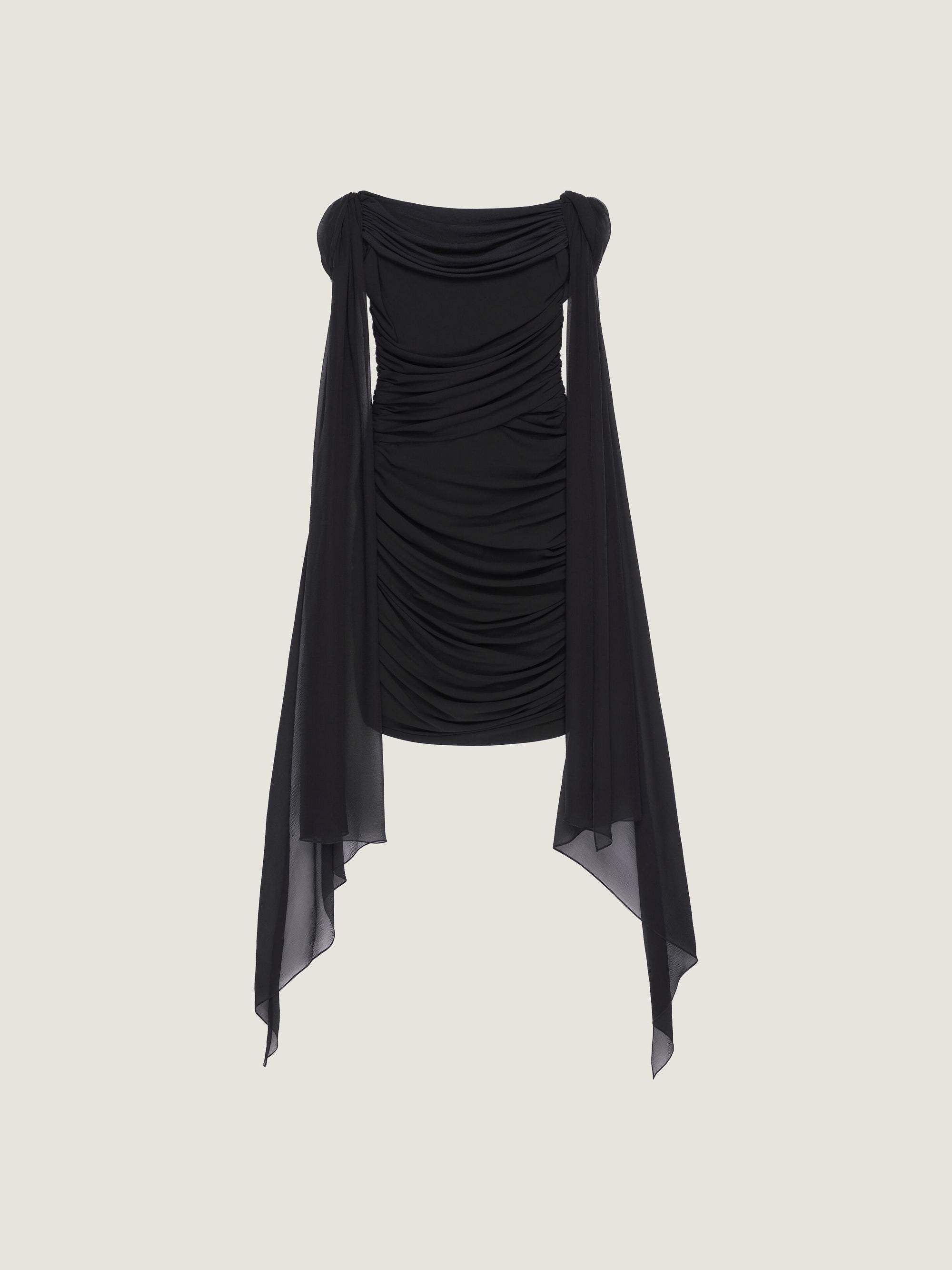 DRAPED MINI DRESS