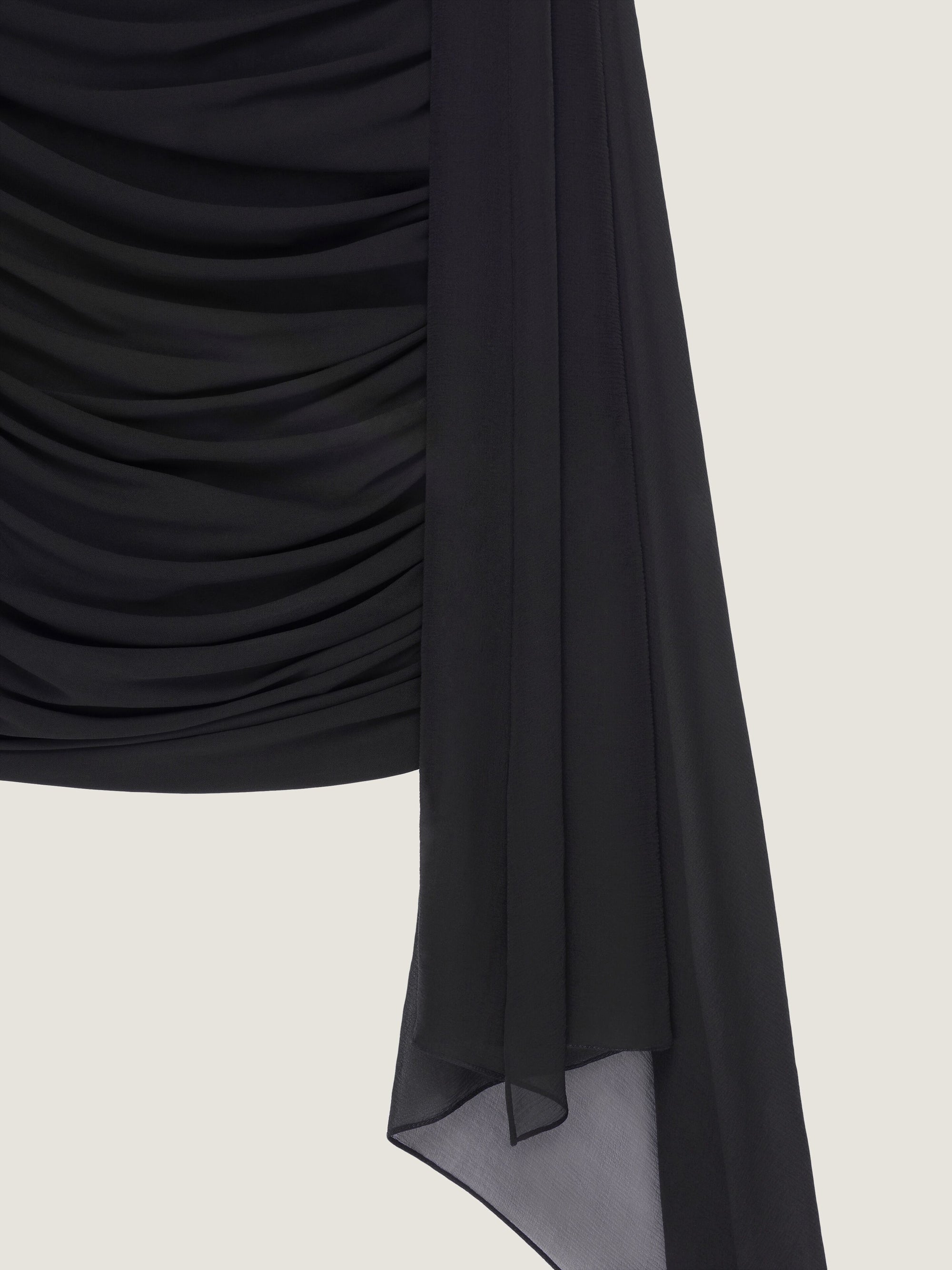 DRAPED MINI DRESS