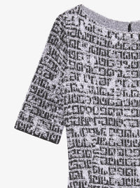 Robe en tweed - Black & White
