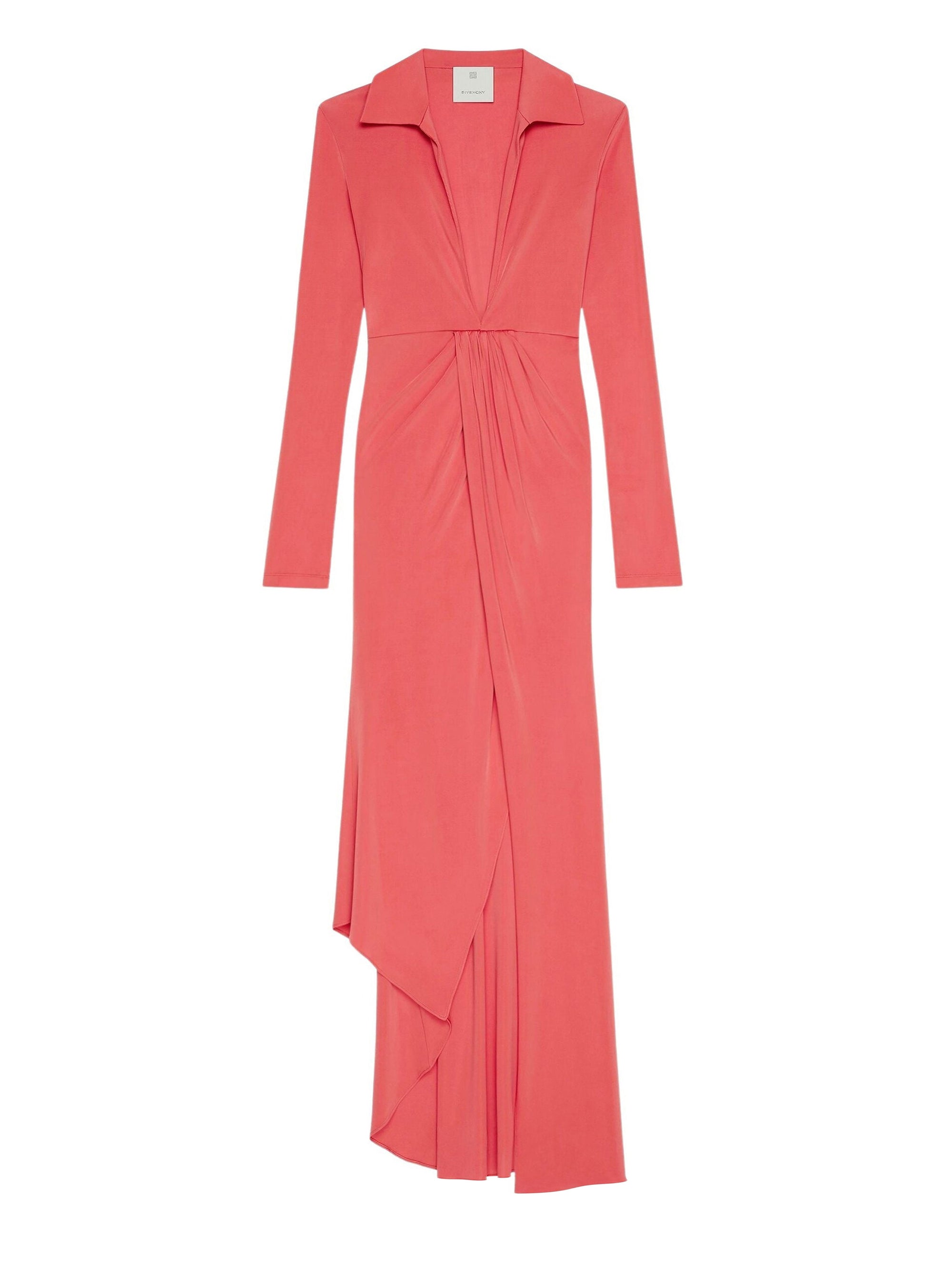Robe drapée - Coral