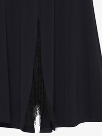 SHORT SLEEVE DRESS W/ LACE GODET ASIA