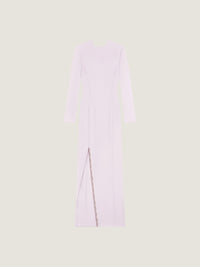 DRAPED OPEN-BACK LONG DRESS
