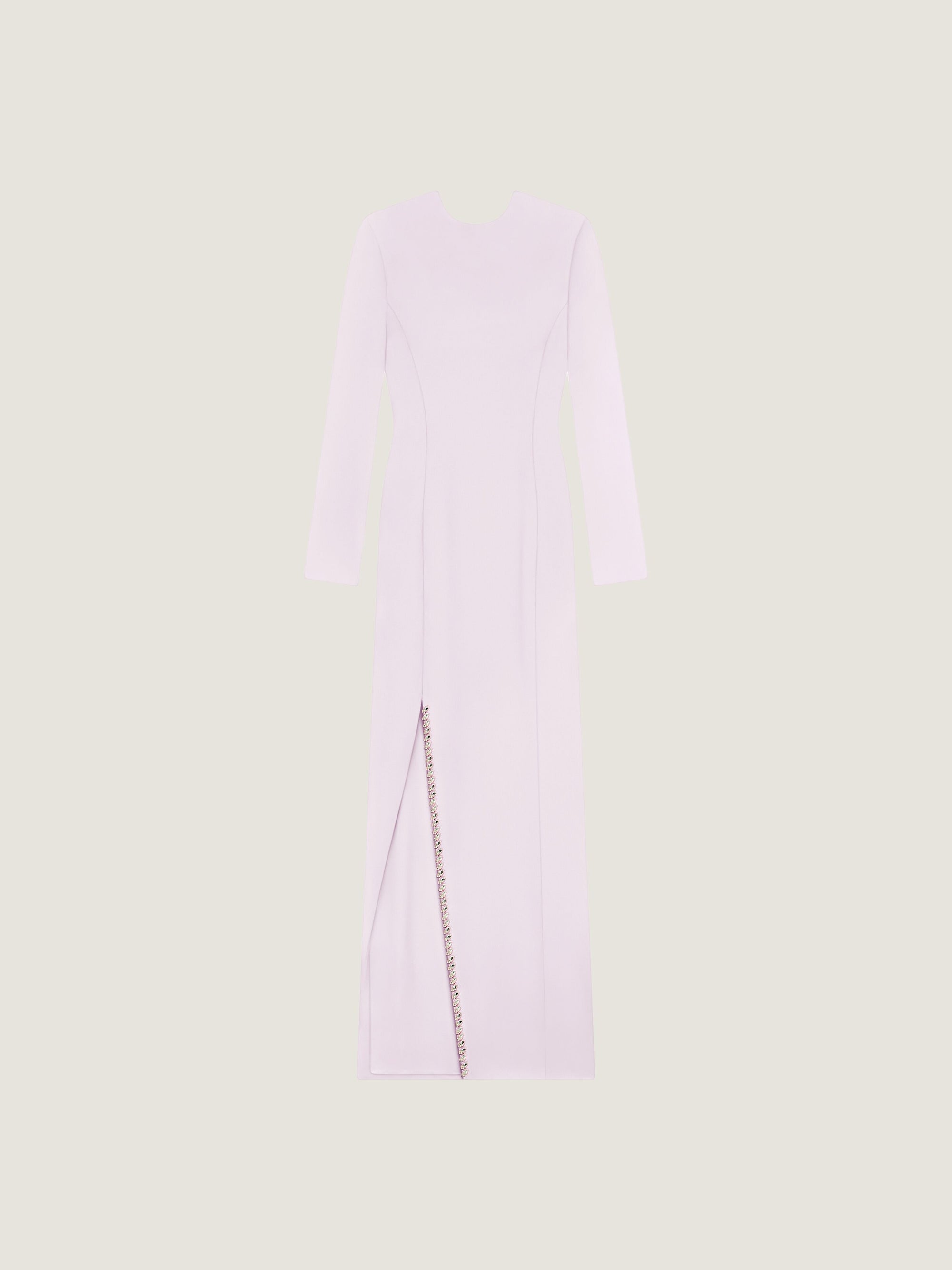 DRAPED OPEN-BACK LONG DRESS