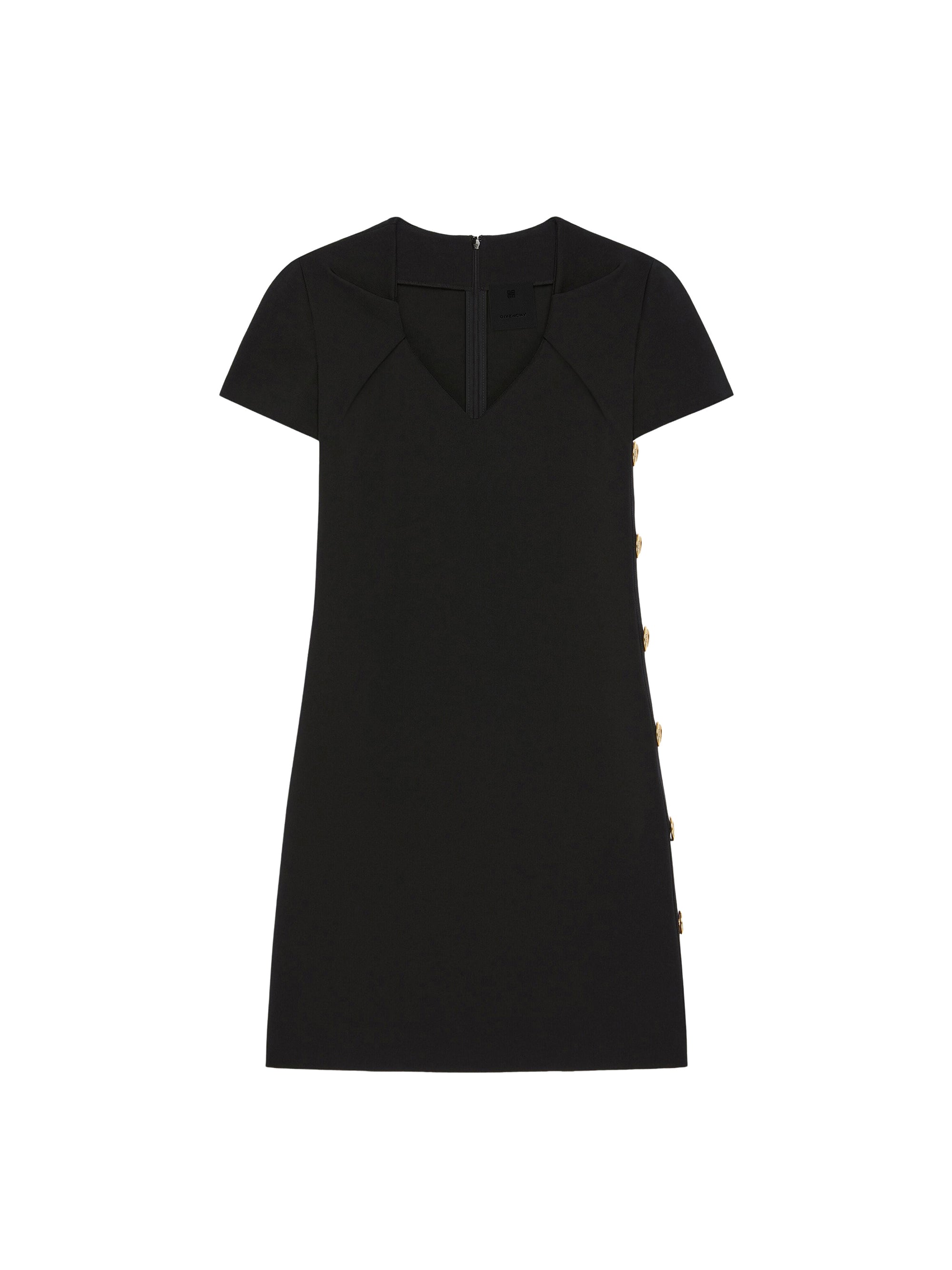 Robe à boutons latéraux - Black