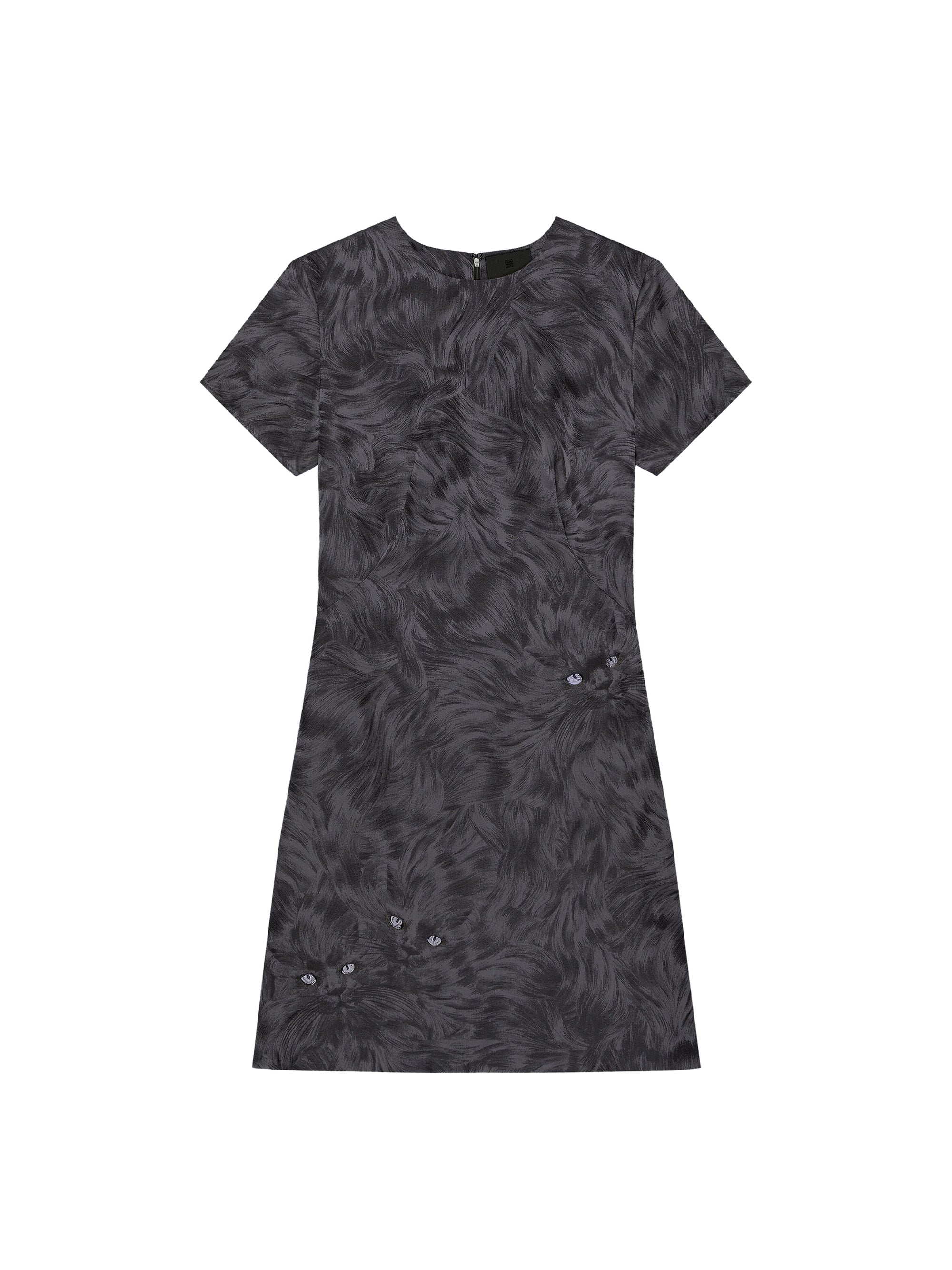 Robe Cat day en soie mélangée - Charcoal