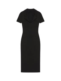 Robe longue à poches manches courtes - Black