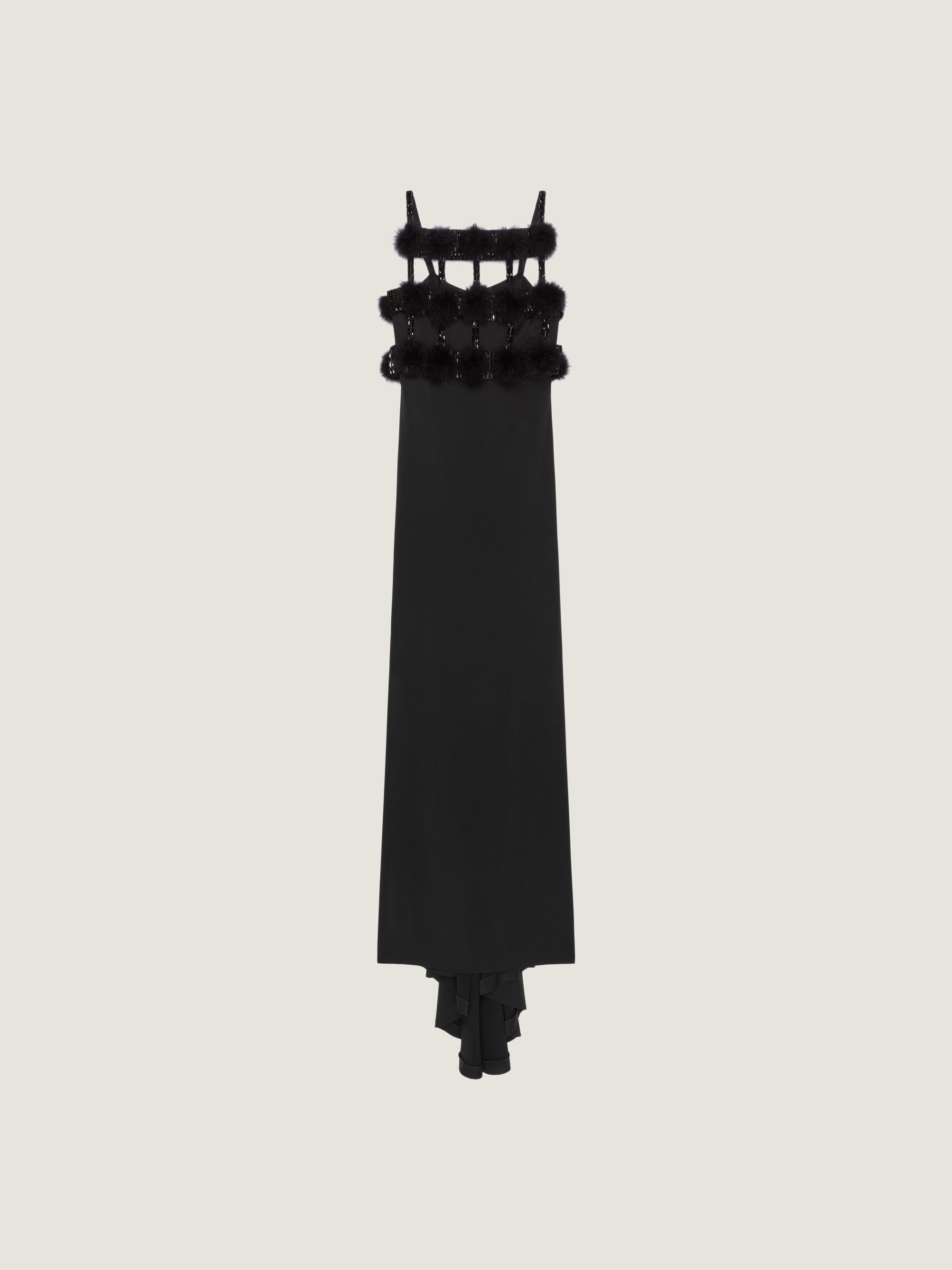 POMPON LONG DRESS