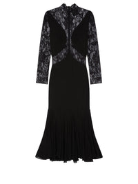 Robe en dentelle stretch - Black