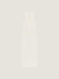LACE UP RIB TANK DRESS