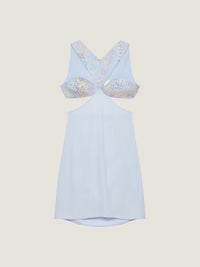 EMBROIDERED CUT OUT DRESS