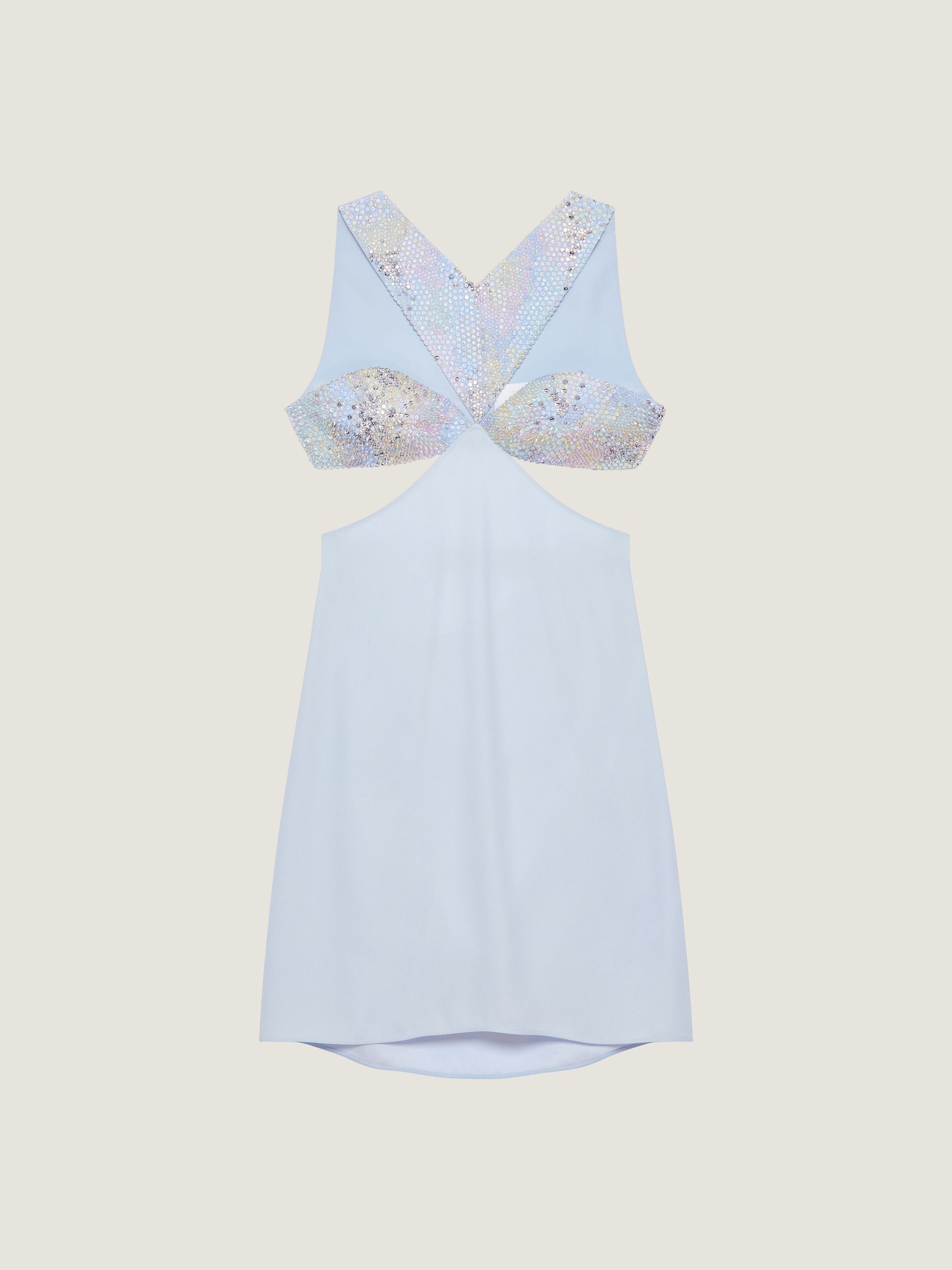 EMBROIDERED CUT OUT DRESS
