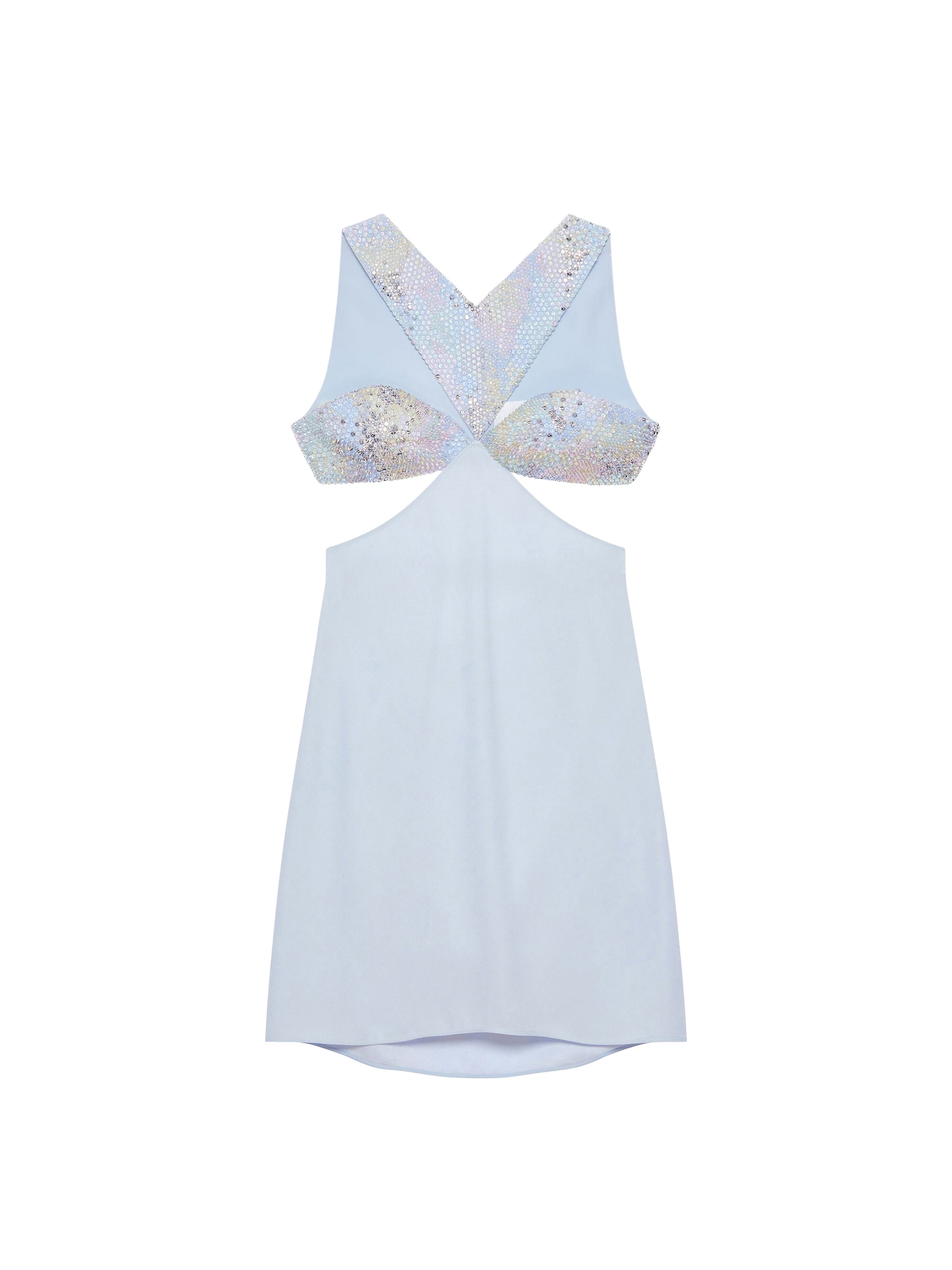Robe brodée à découpes - Multicolored