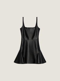MINI DRESS WITH FLARED SKIRT DETAIL