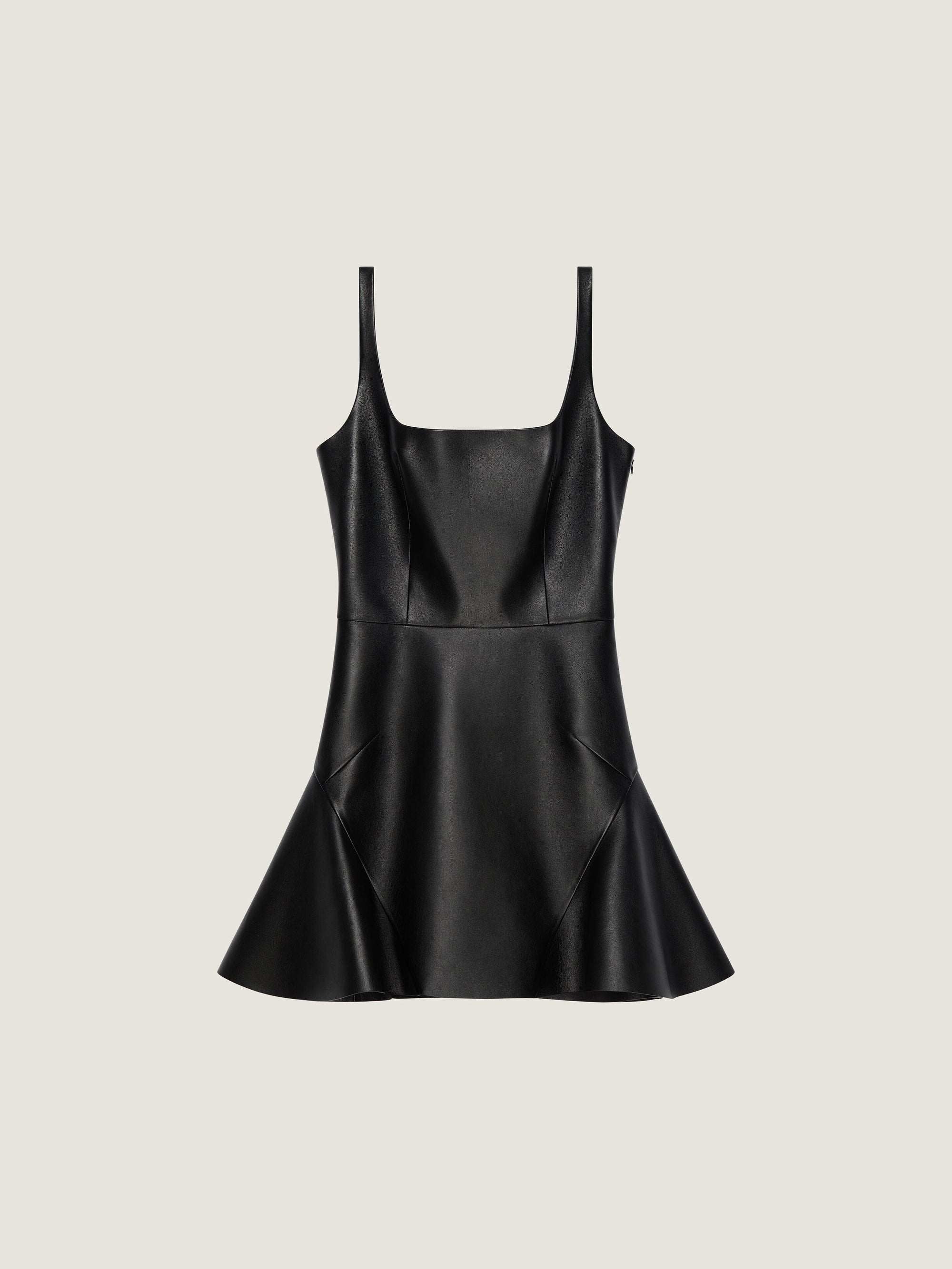 MINI DRESS WITH FLARED SKIRT DETAIL