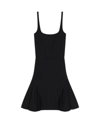 Mini-robe à jupe évasée - Black