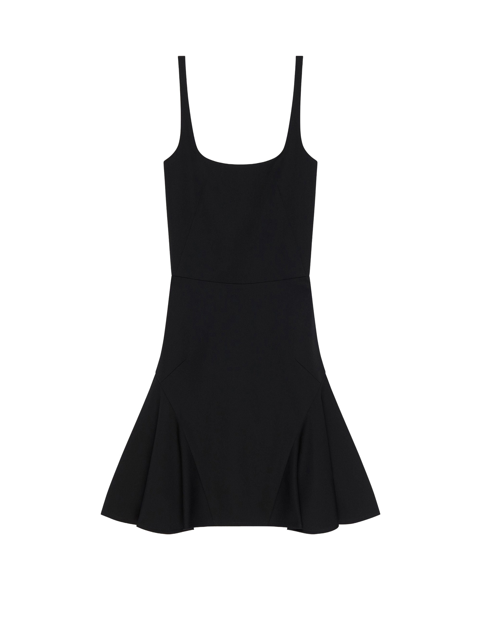 Mini-robe à jupe évasée - Black
