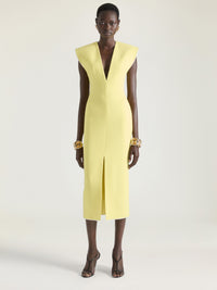 DECOLLETE MIDI DRESS