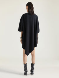 ASYMETRIC DRESS WITH OVERSIZED BOW