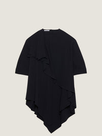 ASYMETRIC DRESS WITH OVERSIZED BOW
